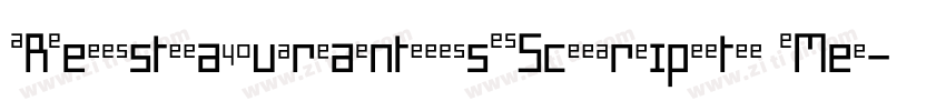 RestaurantsScript Me字体转换